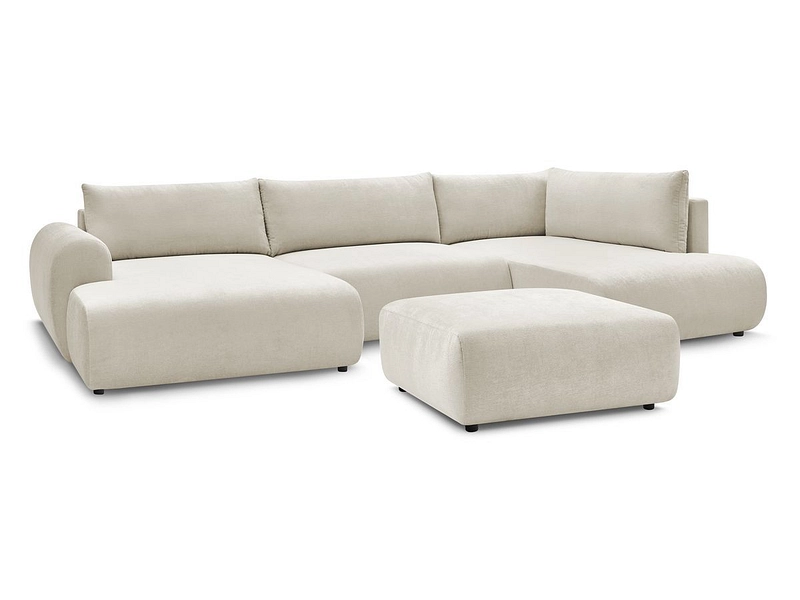 Panorama-Ecksofa mit Hocker BOBOCHIC LUCIEN