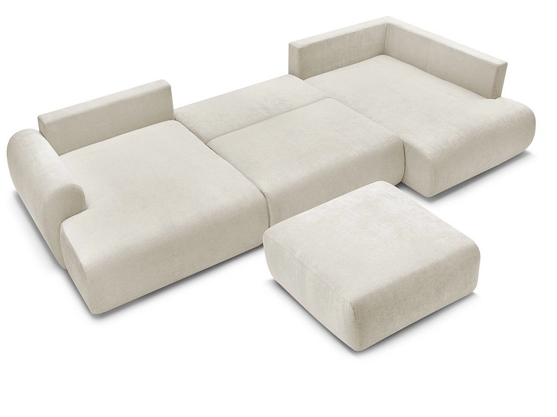 Panorama-Ecksofa mit Hocker BOBOCHIC LUCIEN