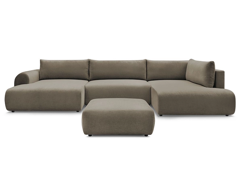 Panorama-Ecksofa mit Hocker BOBOCHIC LUCIEN