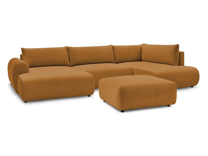 Panorama-Ecksofa mit Hocker BOBOCHIC LUCIEN