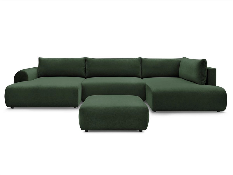 Panorama-Ecksofa mit Hocker BOBOCHIC LUCIEN