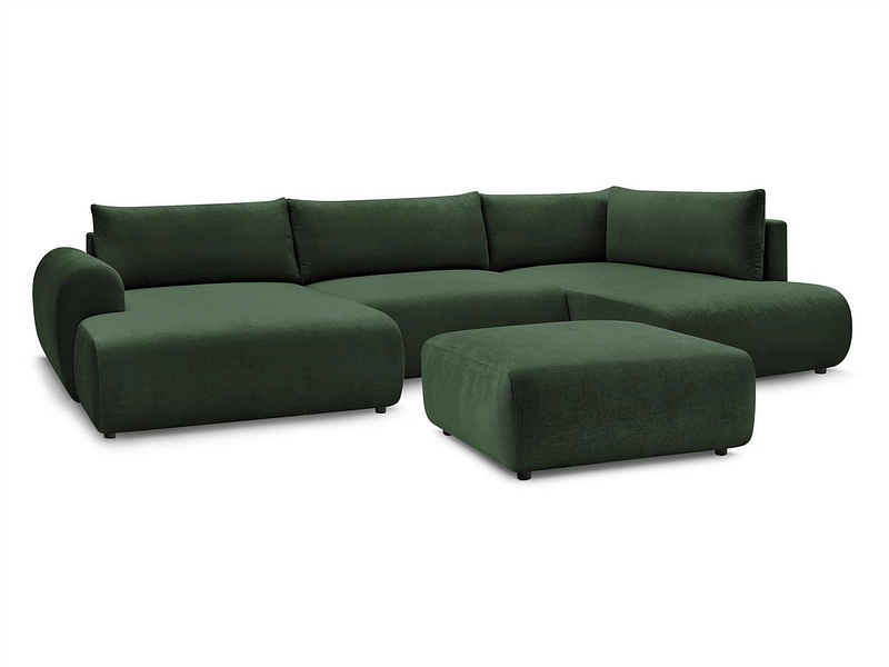 Panorama-Ecksofa mit Hocker BOBOCHIC LUCIEN