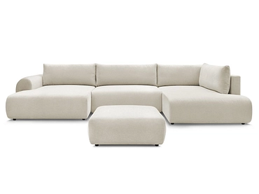 Panorama-Ecksofa mit Hocker BOBOCHIC LUCIEN