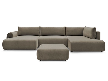 Panorama-Ecksofa mit Hocker BOBOCHIC LUCIEN