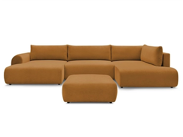 Panorama-Ecksofa mit Hocker BOBOCHIC LUCIEN