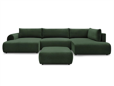 Panorama-Ecksofa mit Hocker BOBOCHIC LUCIEN