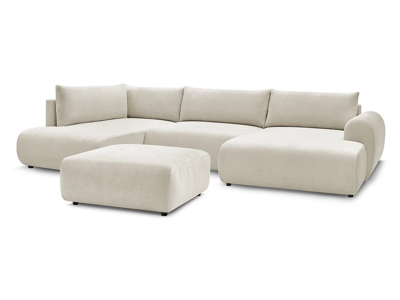 Panorama-Ecksofa mit Hocker BOBOCHIC LUCIEN