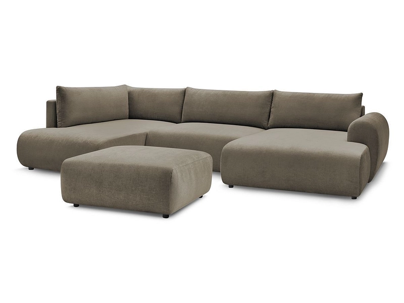 Panorama-Ecksofa mit Hocker BOBOCHIC LUCIEN