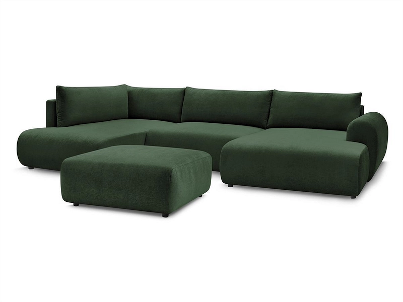 Panorama-Ecksofa mit Hocker BOBOCHIC LUCIEN