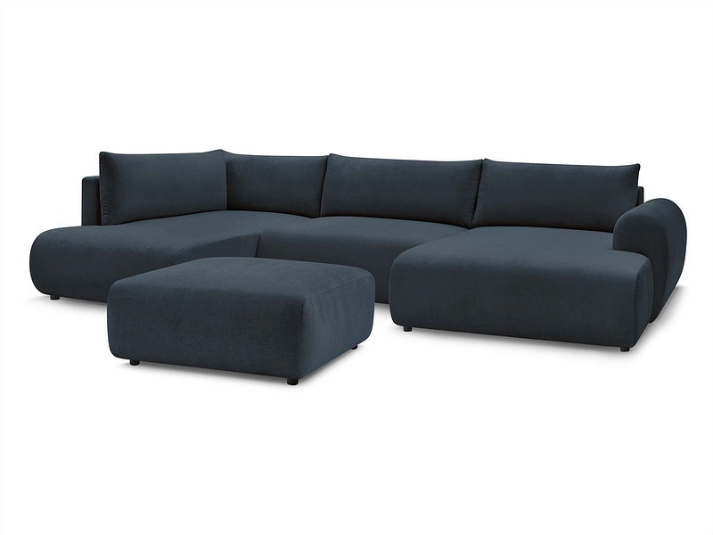 Panorama-Ecksofa mit Hocker BOBOCHIC LUCIEN