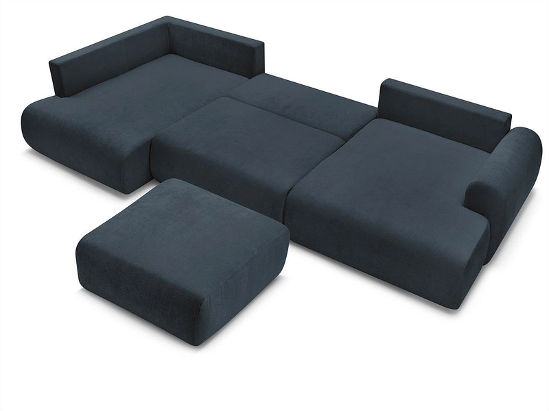 Panorama-Ecksofa mit Hocker BOBOCHIC LUCIEN