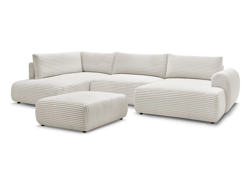 Panorama-Ecksofa mit Hocker BOBOCHIC LUCIEN