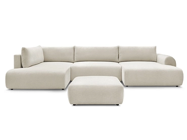 Panorama-Ecksofa mit Hocker BOBOCHIC LUCIEN