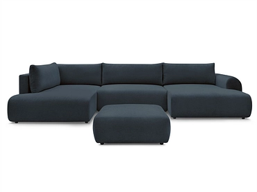 Panorama-Ecksofa mit Hocker BOBOCHIC LUCIEN