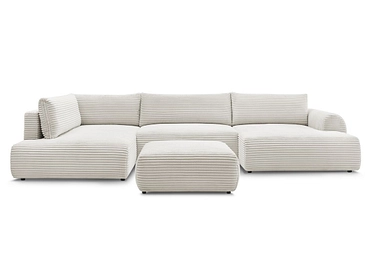 Panorama-Ecksofa mit Hocker BOBOCHIC LUCIEN