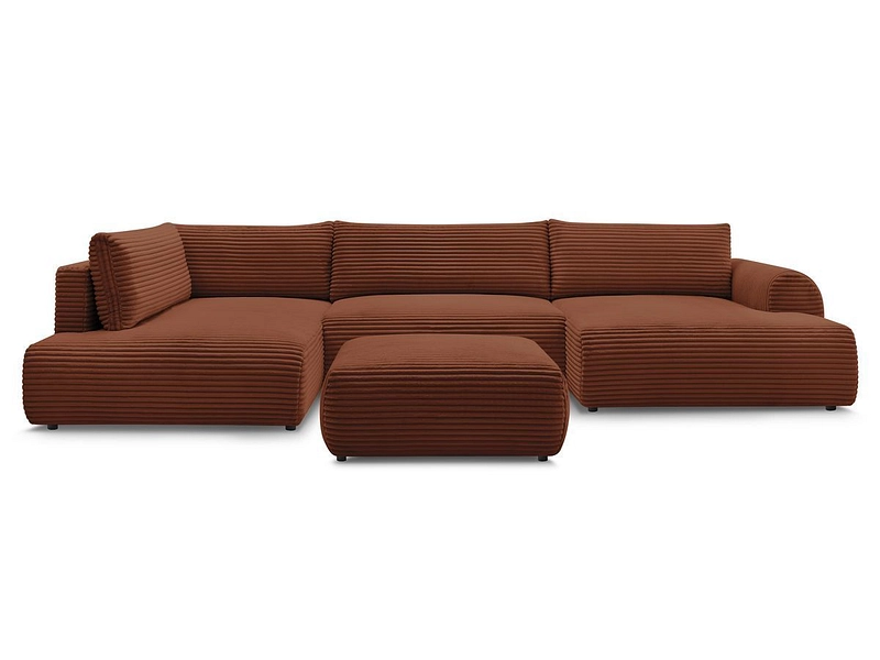 Panorama-Ecksofa mit Hocker BOBOCHIC LUCIEN