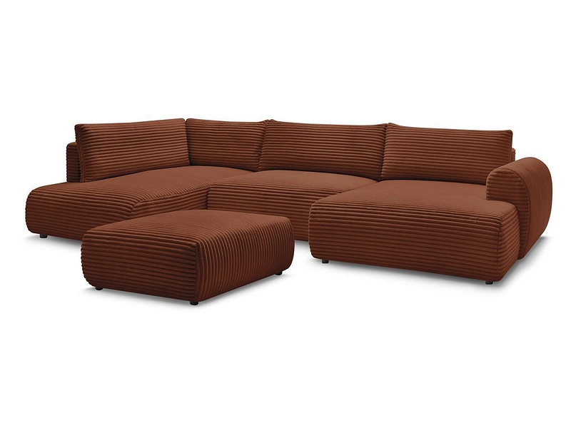 Panorama-Ecksofa mit Hocker BOBOCHIC LUCIEN