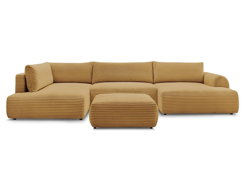 Panorama-Ecksofa mit Hocker BOBOCHIC LUCIEN