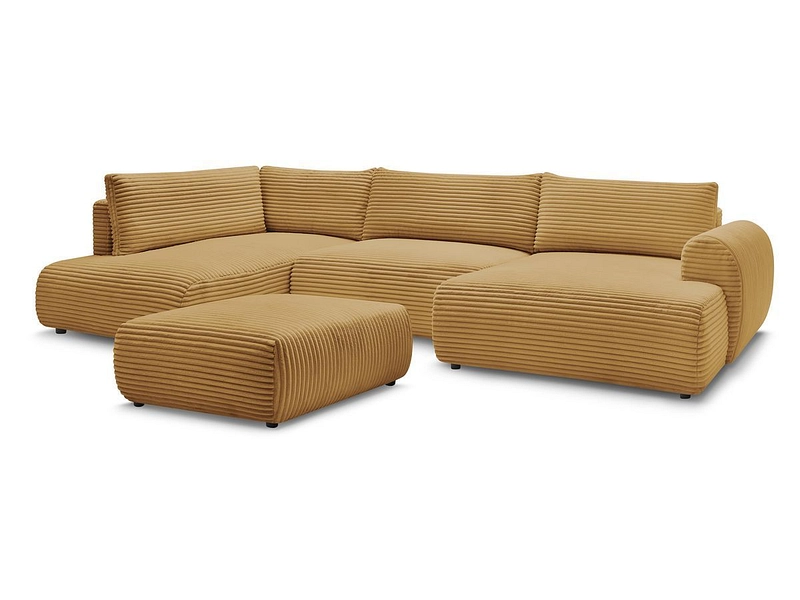 Panorama-Ecksofa mit Hocker BOBOCHIC LUCIEN