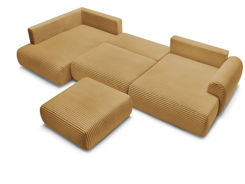 Panorama-Ecksofa mit Hocker BOBOCHIC LUCIEN