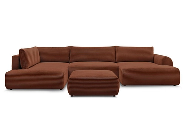 Panorama-Ecksofa mit Hocker BOBOCHIC LUCIEN