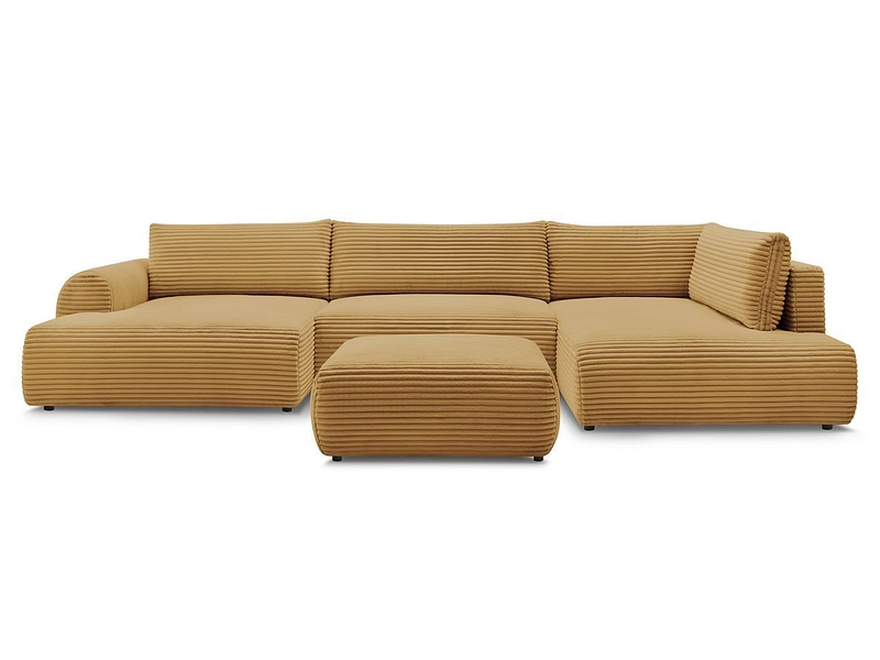 Panorama-Ecksofa mit Hocker BOBOCHIC LUCIEN