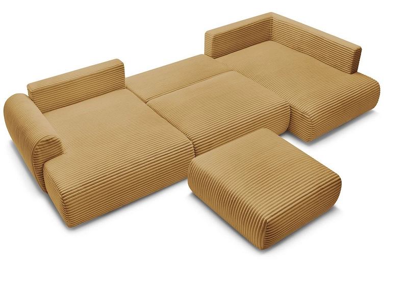 Panorama-Ecksofa mit Hocker BOBOCHIC LUCIEN