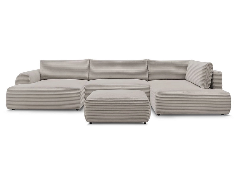 Panorama-Ecksofa mit Hocker BOBOCHIC LUCIEN