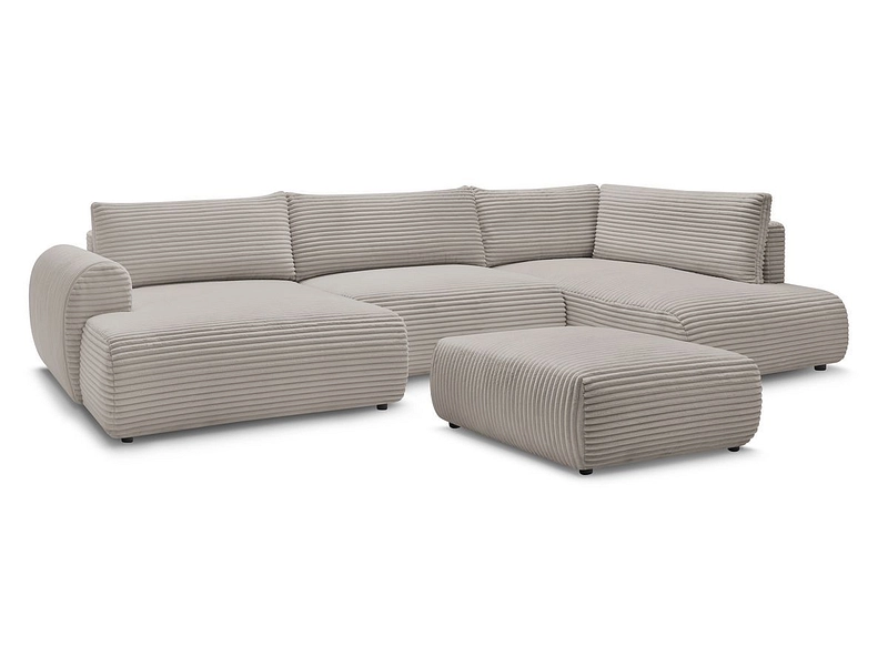 Panorama-Ecksofa mit Hocker BOBOCHIC LUCIEN