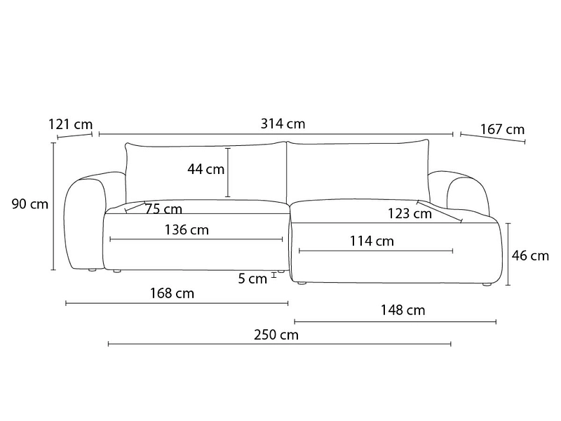 Ecksofa BOBOCHIC LUCIEN