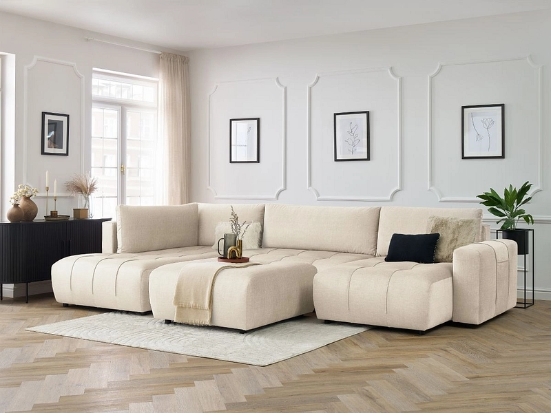 Panorama-Ecksofa mit Hocker BOBOCHIC ARSENE