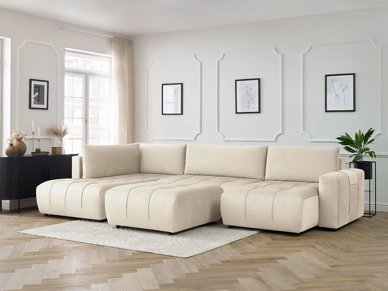 Panorama-Ecksofa mit Hocker BOBOCHIC ARSENE