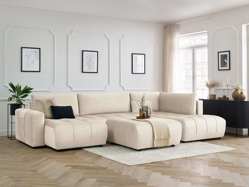 Panorama-Ecksofa mit Hocker BOBOCHIC ARSENE