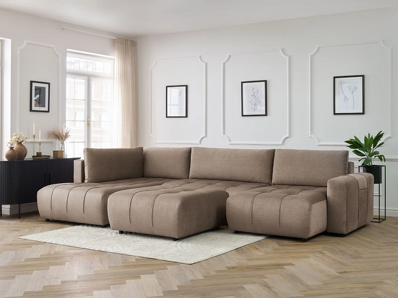 Panorama-Ecksofa mit Hocker BOBOCHIC ARSENE