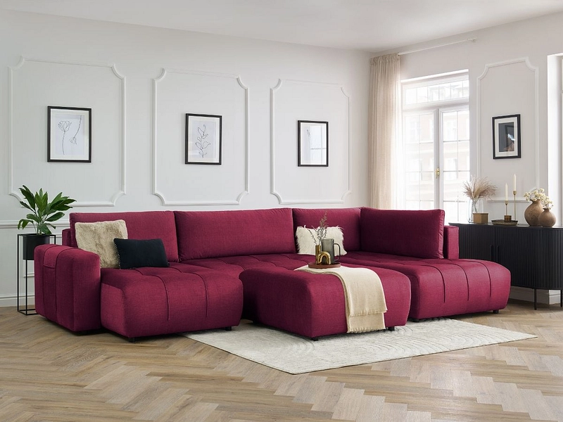 Panorama-Ecksofa mit Hocker BOBOCHIC ARSENE