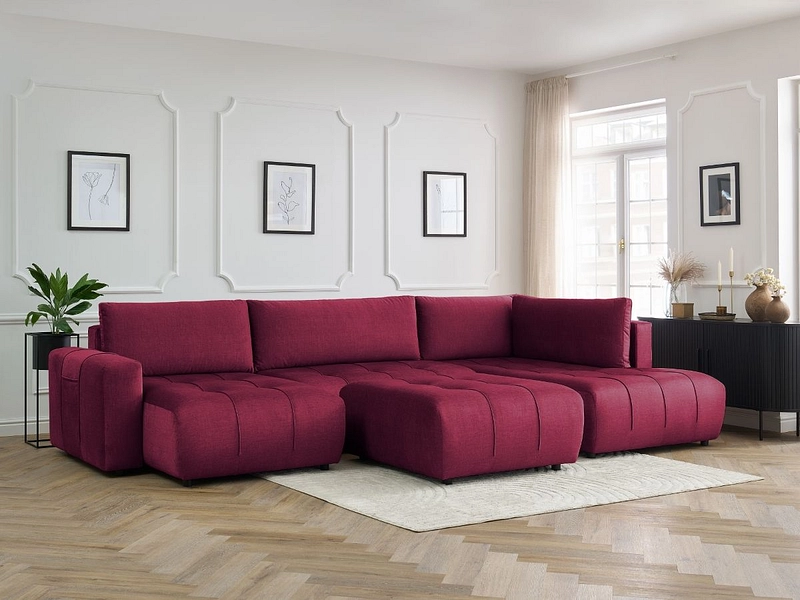 Panorama-Ecksofa mit Hocker BOBOCHIC ARSENE