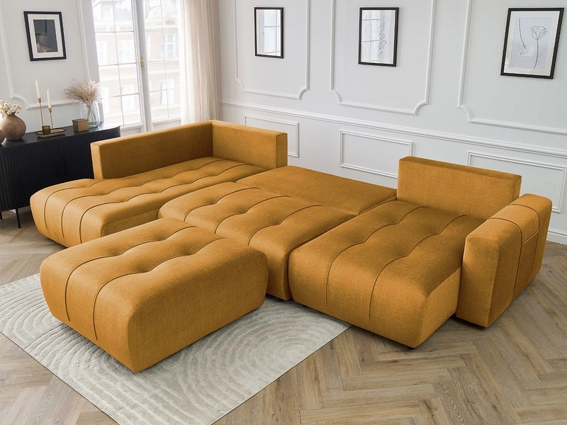 Panorama-Ecksofa mit Hocker BOBOCHIC ARSENE