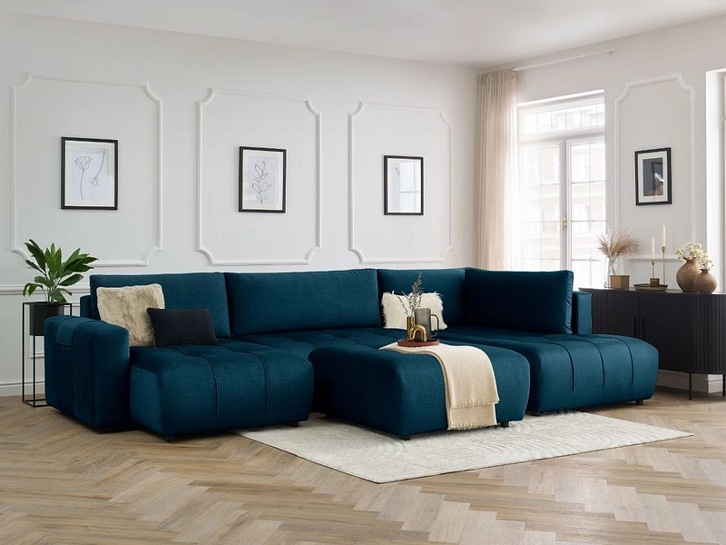 Panorama-Ecksofa mit Hocker BOBOCHIC ARSENE