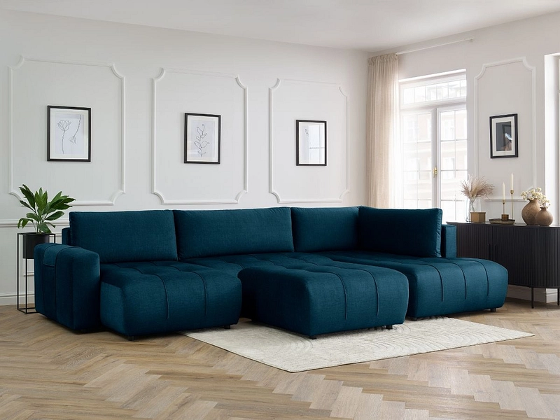 Panorama-Ecksofa mit Hocker BOBOCHIC ARSENE