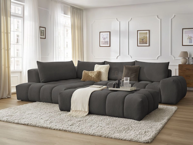 Ecksofa mit Hocker BOBOCHIC EVEREST