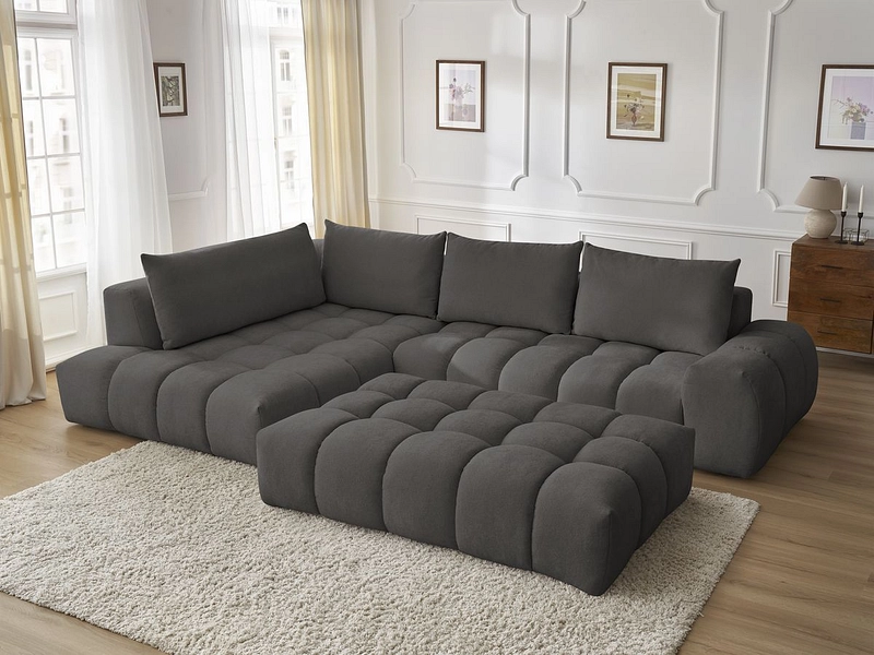 Ecksofa mit Hocker BOBOCHIC EVEREST