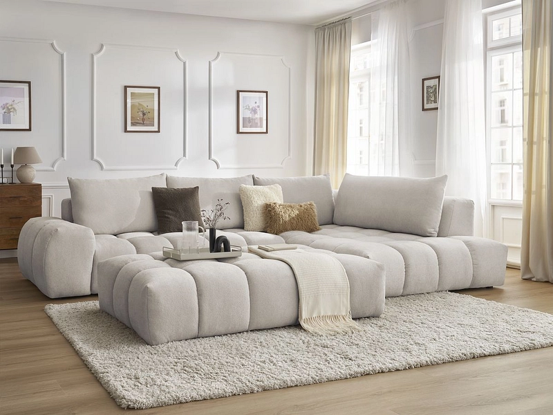 Ecksofa mit Hocker BOBOCHIC EVEREST