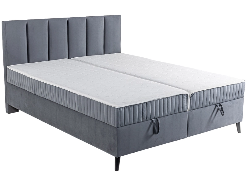 Boxspringbett PIANO grau