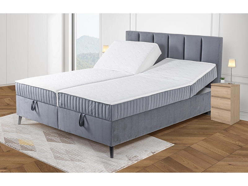 Boxspringbett PIANO grau