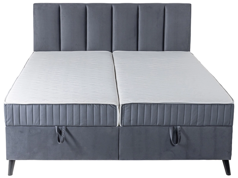 Boxspringbett PIANO grau