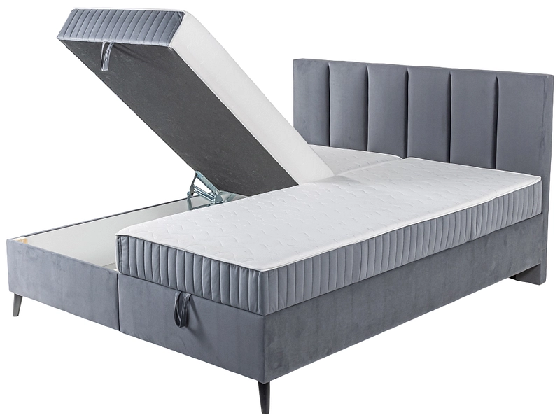 Boxspringbett PIANO grau