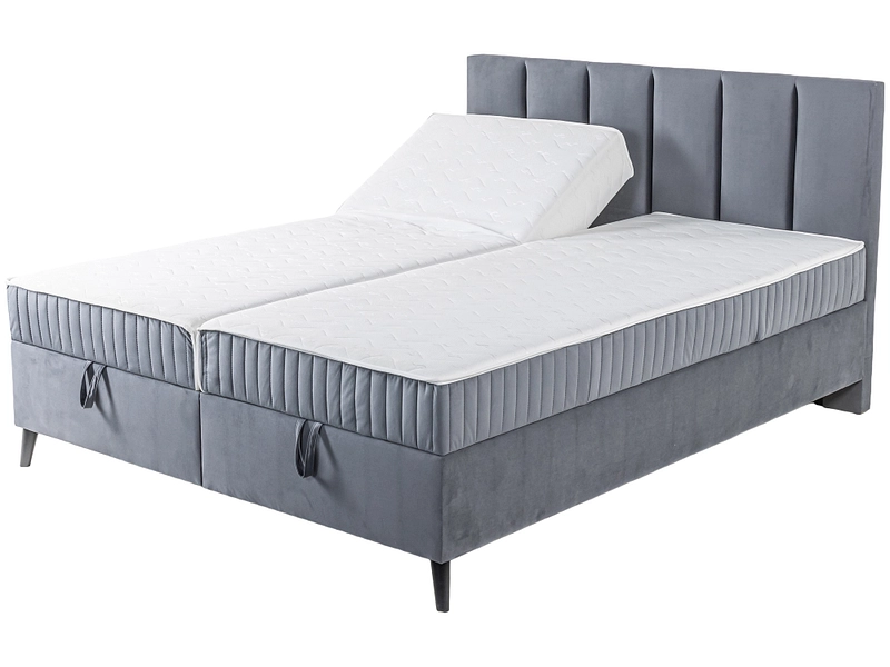 Boxspringbett PIANO grau