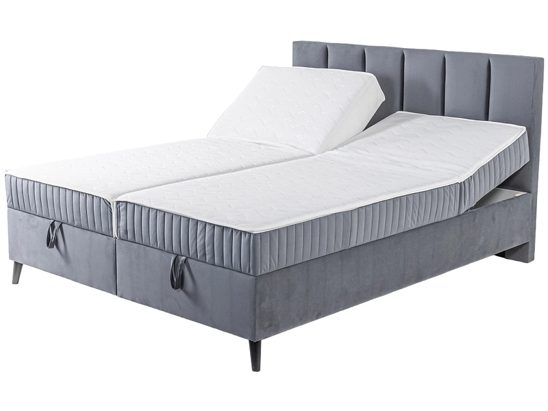 Boxspringbett PIANO grau