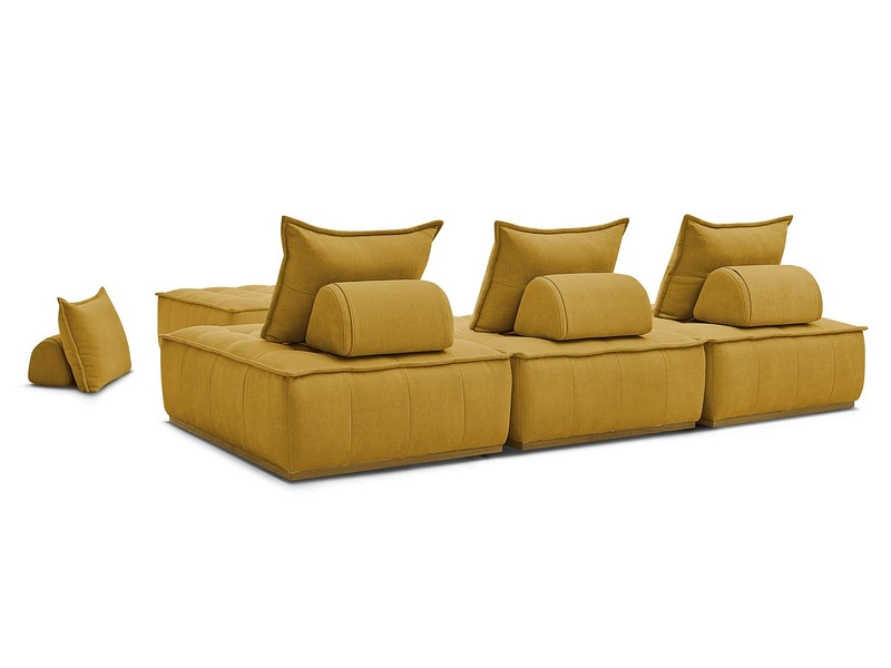 3er Sofa mit Hocker BOBOCHIC ELISA