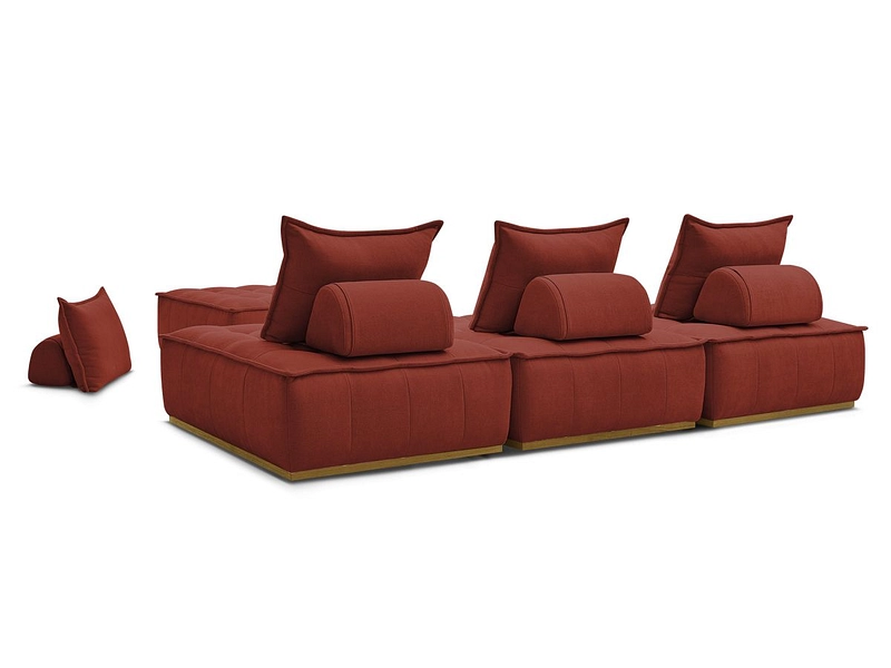 3er Sofa mit Hocker BOBOCHIC ELISA